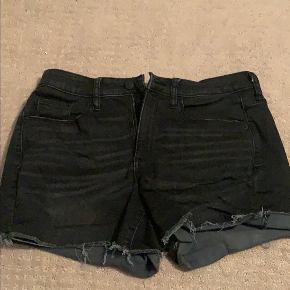 Black Jean shorts